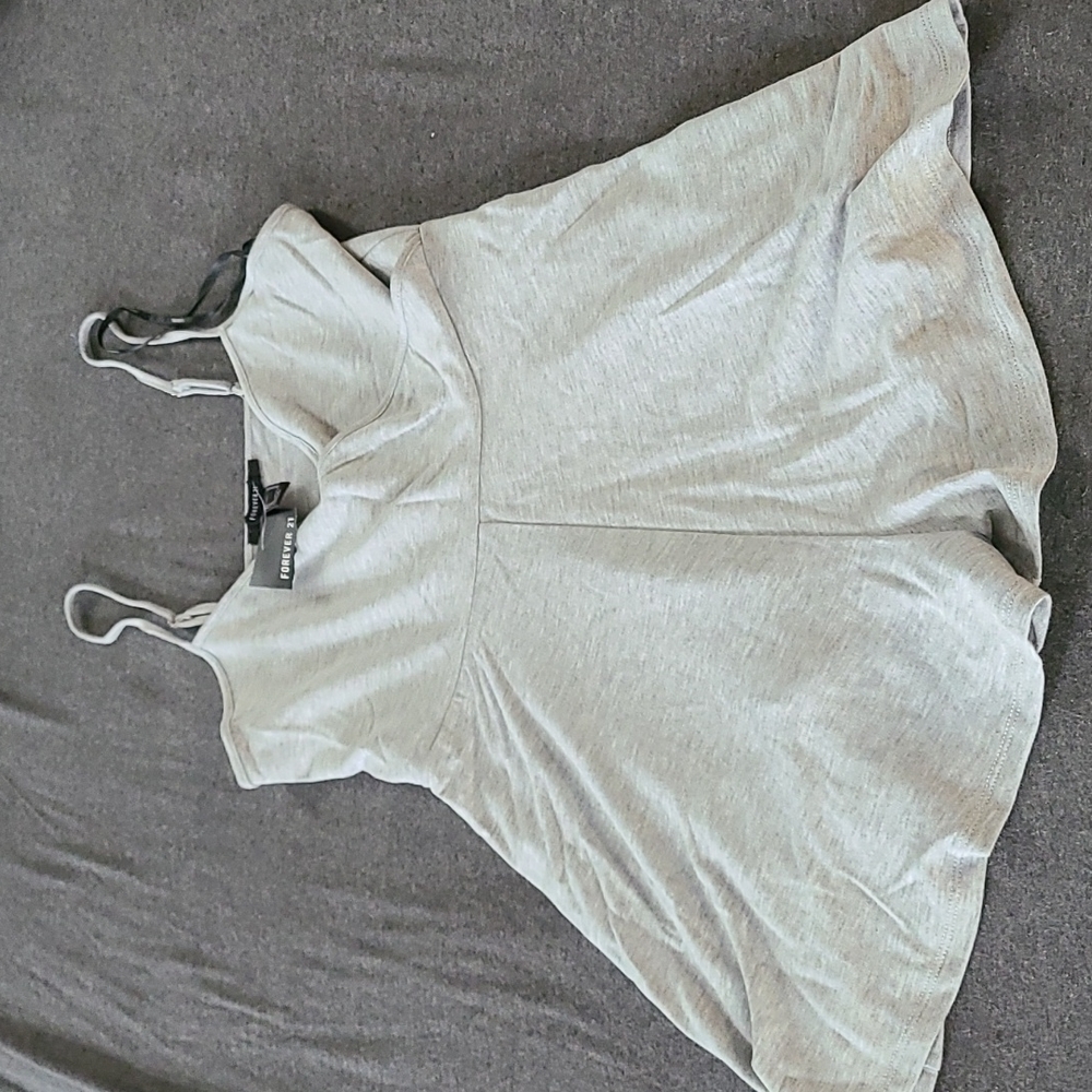 NWT Forever 21 Gray Romper Medium